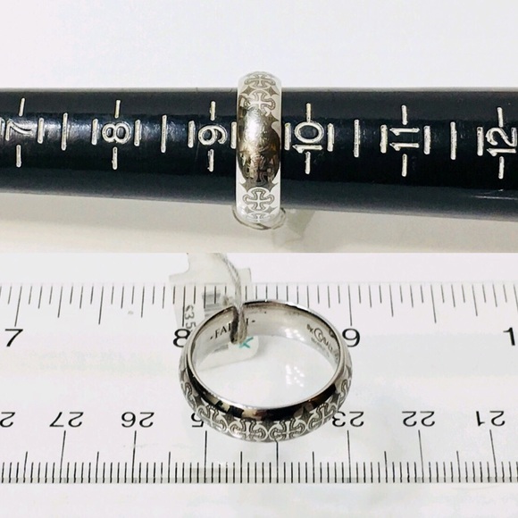 Scott Kay 7mm Cobalt Devout Cross Ring - Picture 4 of 8